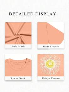 Women T-Shirts - 橘色 - 查看 5