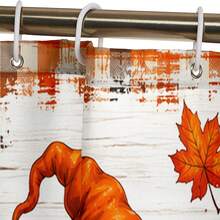 1/4pcs Vintage Pumpkin Truck Fall Harvest Heat-Insulating Home Decor Bathroom Shower Curtain With 12 Hooks For All Scenarios, Rustic Country Farmhouse Decoration, 4pcs Include: 1pc Shower Curtain 150*180cm+180*180cm+180*200cm - Pumpkin Farm - View 10