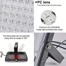 50 LED UV Black Light Device With Switch - USB Powered Low Voltage Control, Suitable For Party And Decoration - one-size - View 11