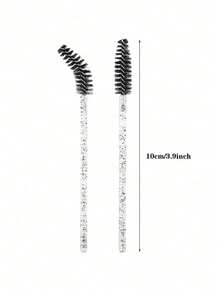 Juego de 100/50/1 pieza de cepillos para pestañas rosa, se usa para separar pestañas, peinar cejas, aplicar sombra de ojos y cuidado de extensiones de pestañas, herramienta de maquillaje ligera, adecuada para salón, viajes y uso diario, accesorio esencial de viaje, decoración de Halloween - Varios estilos - Ver 5