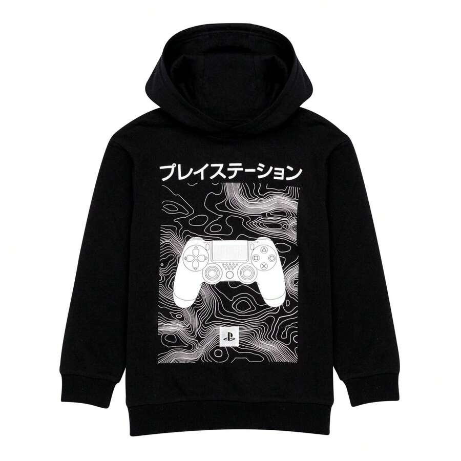 Playstation Boys Japanese Logo Hoodie - Black/White - View 1