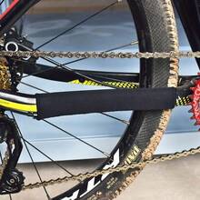 2pcs Cycling Frame Chain Protector Anti Scratch Rubbing Bicycle Care Chain Posted Guards MTB Road Bike Chain Protector Cover MTB Bike Frame Protector Chain Rear Fork Guard Cover Cycling Chain Cover Black Bicycle Frame Protection Ultralight Cycling - Multicolor - View 8