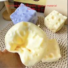 1pc Randomly Shipped New Giant Cheese Cheese Squishy Squishy Dumpling Fidget Toy - A - View 8