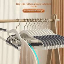 10/40pcs Heavy Duty Non-Slip Hangers (Free Hooks) - Durable, Sturdy, Space-Saving Design, Suitable For Shirts, Pants, Indoor Storage, Outdoor Drying, Clothing Display, Standard Hangers, Closet Organization - Multicolor - View 4