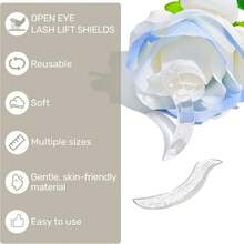 Lomansa 5 Pairs Eyelash Lift Pads, Eyelash Perming Shield Eyelash Perming Rod, For Eyelash Lifting And Perming, Reusable, Suitable For Home DIY, Only The Side In Contact With Skin Is Sticky - Multicolor - View 8