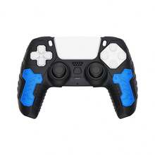 متوافق مع PlayStation 5، 1 قطعة بطانية وحدة تحكم سميك + 2 قطعة أغطية عصا التحكم، تصميم مظهر آلي ثلاثي الألوان، تصميم نسيج مضاد للانزلاق مضاد للسقوط مضاد للخدش مضاد للعرق، قبضة وتحكم محسّن - مشاهدة 30