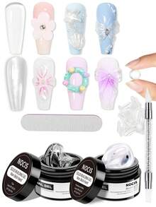 NOCIS Non-Sticky Long-Lasting Gel Tool Set, Odorless Styling Gel, Suitable For 3D Nail Art, Attaching Artificial Gems And Semi-Permanent Nail Decorations, Suitable For DIY Beginners - Multicolor - View 15