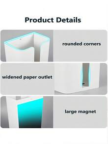 Wall-Mounted Tissue Box Suction Tissue Dispenser For Paper Towels Or Trash Bags Space-Saving Plastic Bag Holder Multi-Functional Tissue Storage Device For Living Room Kitchen Toilet Roll Storage Bathroom Accessories Toilet Accessories Home Accessory - Multicolor - View 6