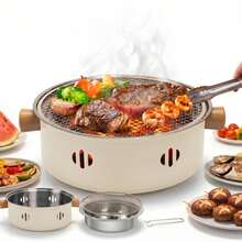 Portable Mini Outdoor BBQ Grill With Thickened Grill Rack, Indoor Charcoal Grill For Camping, Home Backyard Party, Holiday Gathering Essential - A - View 10