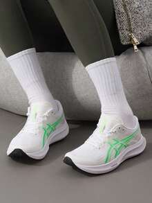 Asics Women's Running Shoes HYPER SPEED 5202 2026 Autumn New Marathon Racing Training Running Shoes 1012B863-101 - White/Green - View 5