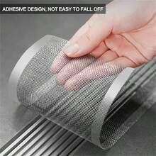 1 Roll 7*500cm Disposable Drain Stickers For Kitchen And Bathroom, Anti-Clog Hair And Insect Filter Mesh - A - View 6