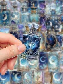 50pcs Moon Phase Magic Bottle Stickers, Scrapbook Material, Phone Case, Notebook, Luggage, Skateboard, Guitar, Diary Decoration Decals - Vacuum Flask - View 4