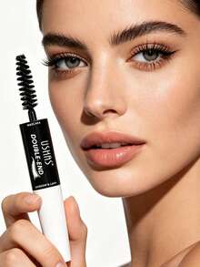 USHAS Dual-Ended Mascara, Suitable For Lashes And Eyebrows, 1.5x Volumizing And Lengthening Black Mascara, Smudge-Proof Layerable Eye Makeup, Multi-Purpose Lash And Brow Tint - View 2
