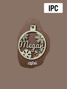 Custom Christmas Decorations With Name, Personalized Christmas Tree Decorations, Customized Christmas Ornaments, Back To School - Style a - View 24