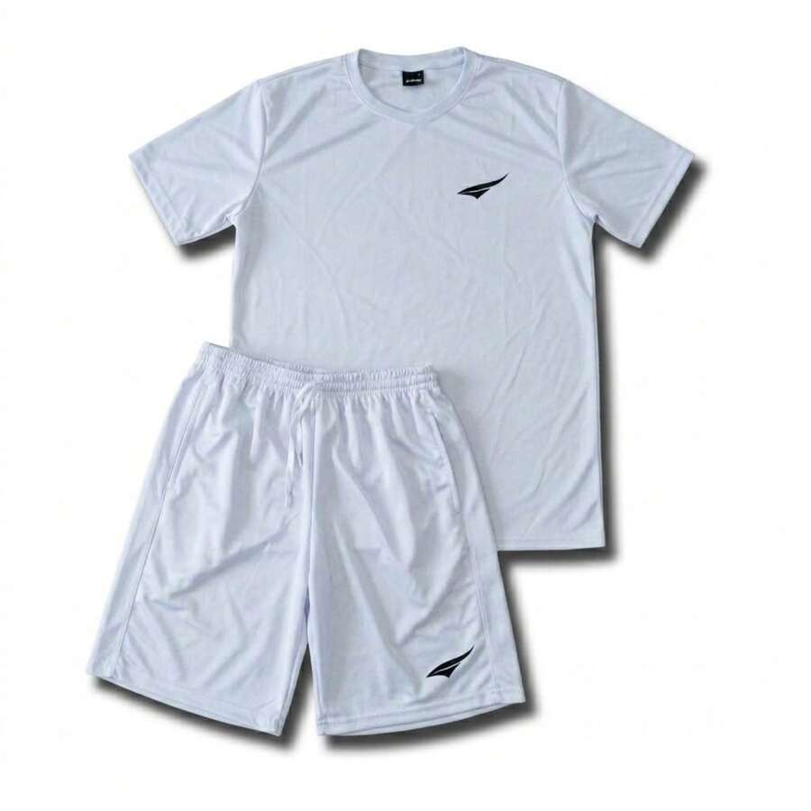 Men Sports Sets - 白色漩渦 - 查看 1