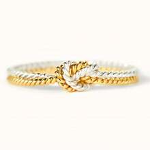 Gmzalx Women's Twisted Rope Braided Ring, Vintage Textured Design, Suitable For Daily Commute, Date, Vacation - Two-color - View 1