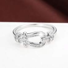 1 chiếc nhẫn nữ hình học thời trang được trang trí bằng đá Zirconia nhân tạo - Nhiều màu - Xem 4