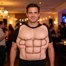 1pc EVA Turtle Shell Cosplay Prop, Realistic Embossed Turtle Pattern Fake Shell, Performance Costume Accessory, Fake Pectoral And Abdominal Muscles - Multicolor - View 9