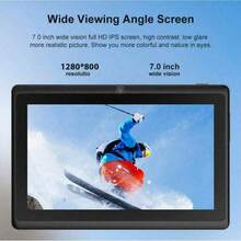 Children'S 7-Inch Tablet Computers, Children'S Tablet Computers And Wi-Fi 4GB RAM, 64GB Roma, Dual Cameras, Parental Control, Jpa Preinstallate For Children'S Education, Games, Tablets And Holiday Gifts For Taking Care Of Children - Black - View 11
