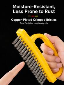 Stainless Steel Wire Brush Rust Removal Tool, Heavy Duty Metal Cleaning Brush, Suitable For Kitchen Grease, BBQ Grill, Range Hood, Floor Scrubbing, Multi-Functional Durable Cleaning Accessory - Multiple Styles - View 6