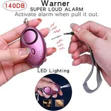 16 Pcs Self Defense Keychain Set, Women's Holiday Gifts, Personal Alarm,  Wallet And Silicone Bead Bracelet,Whistle, Bottle Opener, Lipstick Holder - 彩色 - 查看 4
