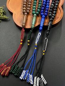 1件 45顆仿樹脂穆斯林祈禱珠，伊斯蘭祈禱與誦經珠 - 彩色 - 查看 6