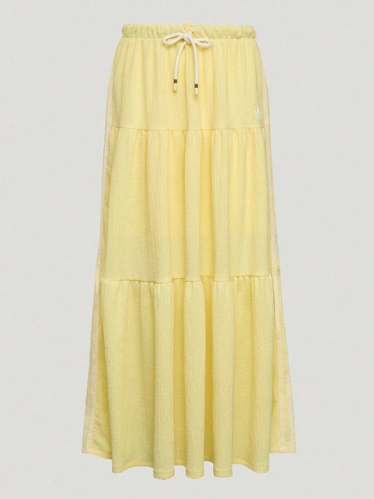 Adidas Originals Rok Maxi Rajut Wanita untuk Liburan Ukuran L KX0729 - Angsa kuning - View 1