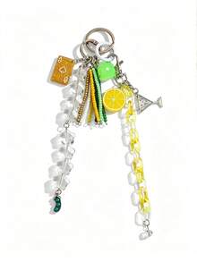 1pc Hot-Selling Vintage Style Asymmetrical Niche Personalized Tassel Star Keychain Bag Charm Pendant - Multicolor - View 4