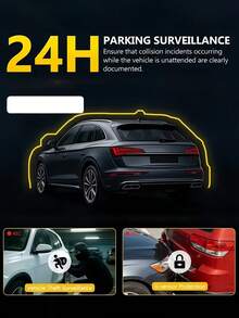 2026 New 4-Channel Dash Cam, Car DVR Black Box, Front/Rear/Left/Right Camera, Wide Angle, Adjustable Lens, Loop Recording, Night Vision, Motion Detection, 150mAh Battery - Dash Cam - View 11