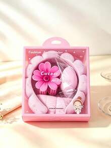 5-Pieces Fashion Headband Hair Clip And Face Washing Wristband Set Hair Accessories For Women - Multicolor - View 9