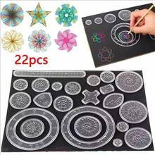 22pcs Geometric Ruler Set, Drawing Tools, Art Supplies, Learning Drawing Toys, School Rulers, Back To School, School Supplies - Ruler - View 6