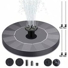 Outdoor Garden Solar Fountain, Upgraded Solar Bird Bath Fountain, No Built-In Battery, Works Only Under Direct Sunlight, With 6 Nozzles, Outdoor Garden Decor, Suitable For Bird Bath, Garden, Pond, Fish Tank And Outdoor Freestanding Floating Solar Fountain Pump Waterproof IPX8 - Black - View 11