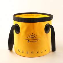 Cubo de agua plegable, cubo de camping portátil, cubo plegable para lavar el coche, cubo de agua para pesca, equipo de viaje al aire libre - Multicolor - Ver 19
