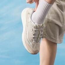 Skechers 斯凱奇 D'LITES系列復古拼接老爹鞋熊貓鞋運動休閒鞋 - 白色/綠色 - 查看 9