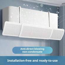 SOKANY 1pc Air Conditioner Deflector, Cold Air Wind Deflector, Adjustable Airflow Direction, Universal Hook Design, No Installation Required, Anti-Direct Blow, Durable ABS Material. Suitable For Home, Bedroom, Dormitory And Office. - Air conditioning parts - View 1