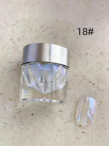 1 Botol (0,5g) Bubuk Kuku Glitter Moonlight Mirror Bubuk Aurora Dekorasi Kuku - MultiWarna - View 14