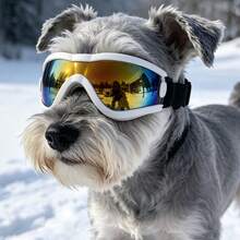 5kg-10kg Dog Fashionable Adjustable Colorful Sunglasses, High Quality Multi-Color Options, Windproof Protective Goggles, Suitable For Outdoor Activities Or Photography - Black - View 9