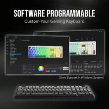 AULA F99 PRO 客製化機械鍵盤，附數字鍵盤與旋鈕，墊片結構，RGB 背光，熱插拔軸體，8000mAh 電池，有線/2.4G/藍牙連接，適合辦公與遊戲 - 查看 9