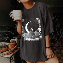Women T-Shirts - 深灰色 #B - 查看 2