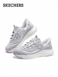 Skechers 斯凱奇 D'LITES系列復古拼接老爹鞋熊貓鞋運動休閒鞋 - 淡紫色 - 查看 2