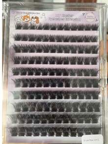 [Lowest Price In 30 Days]Self Adhesive Eyelashes, 120 Pcs Self Adhesive Eyelash Clusters, No Glue Needed, 2-Strip Tape - Longer Lasting, No Sticky Pre Glued Eyelashes (Volume-Mixed) - D10 - 查看 5