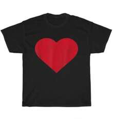 Camiseta unisex, camiseta clásica de cuello redondo con estampado de dibujos animados para hombre y mujer, blusas para mujer, camisas de mujer, blusa, camisas - Negro - Ver 1