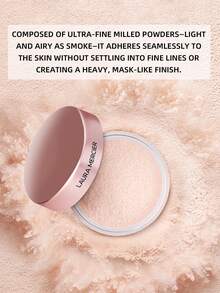 Laura Mercier 透亮散粉 無滑石粉 定妝粉 超柔焦提亮 #Rose（適合淺至中膚色）20g/0.7 Oz | 蜜桃粉色調亮並校色 | 長效持妝 | 自然妝感 | 無滑石粉 - Rose - 20g - 查看 4