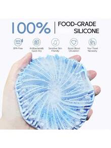1pc Soft Silicone Bath Brush, Body Cleaning Brush, Shower Brush, Deep Cleansing, Multiple Colors Available, Hanging Shower Tool, Gentle And Hygienic, Suitable For Sensitive Skin, Effective Exfoliation And Gentle Massage, Convenient For Home And Travel Use - Multicolor - View 5