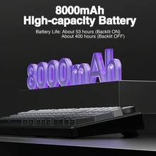 AULA F99 PRO 客製化機械鍵盤，附數字鍵盤與旋鈕，墊片結構，RGB 背光，熱插拔軸體，8000mAh 電池，有線/2.4G/藍牙連接，適合辦公與遊戲 - 查看 10