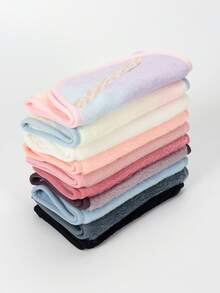 1840 Satin Ribbon Face Cleansing Cloth 1pc, Machine Washable, Reusable Cleaning Tool, Suitable For Face Washing, Cleansing, Makeup Removal, All Skin Types - Multicolor - View 5