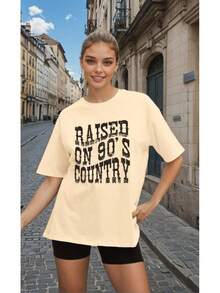 Women T-Shirts - 米色 - 查看 2