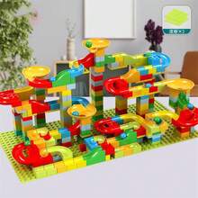 340/170pcs Building Blocks Maze Ball Track Plastic Funnel Slide Assembly DIY Brick Christmas Gift - Multicolor - View 7
