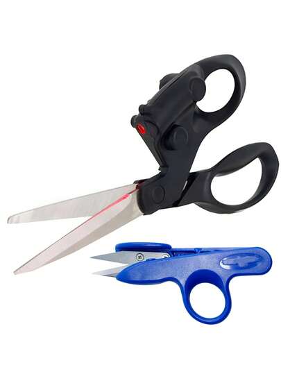 Tesoura Multiuso Costura Hobby Guia Mira Laser + De Arremate
