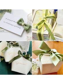 Sage Green Satin Ribbon 1 Inch X 20 Yards, Solid Fabric Sage Green Ribbon For Gift Wrapping, Bow Making, Wreaths, Bridal Bouquets, Floral, Sewing Crafts, Weddings, Baby Showers And Handmade Decor - Mint Green - View 7